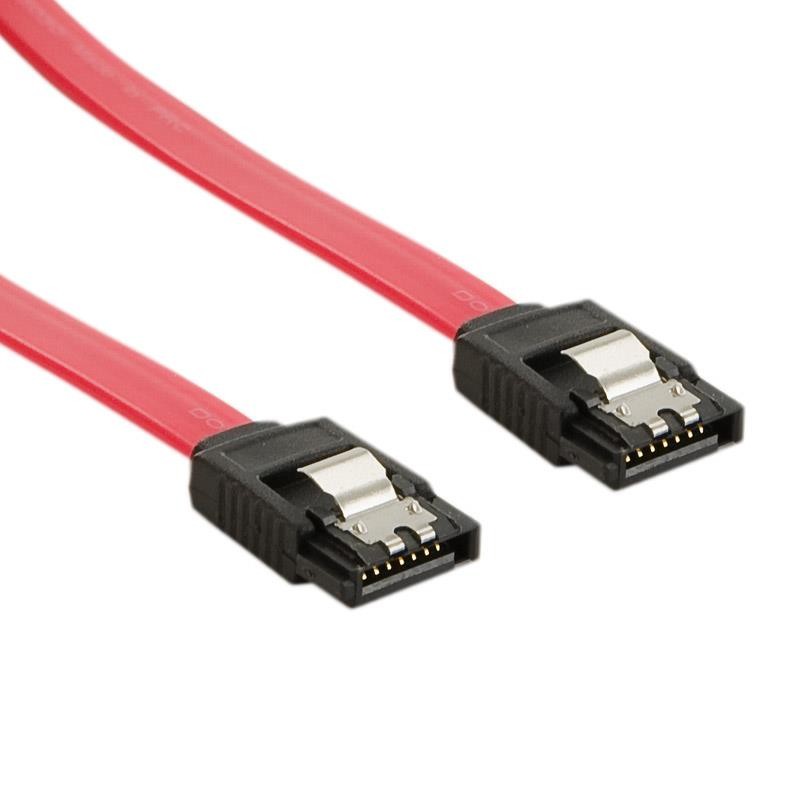Kabel HDD | SATA 3 | 60cm | zatrzask czerwony
