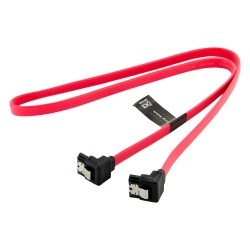 Kabel HDD | SATA 3 |SATA Serial ATA | 60cm | prawy | zatrzask czerwony