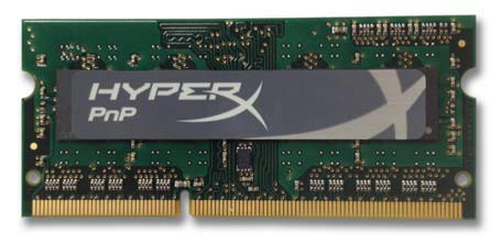 DDR3 SODIMM HyperX Plug&Play 8GB/1600 (2*4GB) CL9-9-9