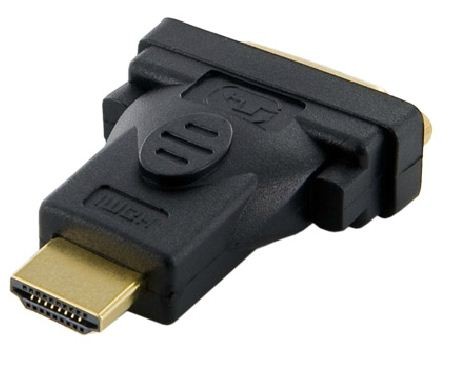 Adapter HDMI [M] > DVI-D [F] (24+1), Czarny
