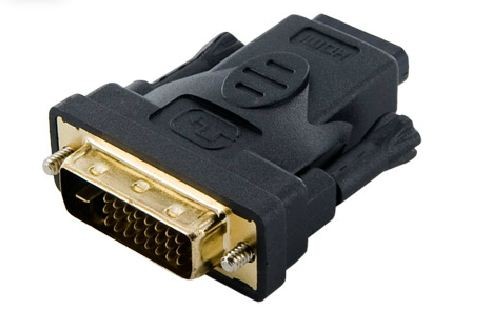 Adapter DVI-D [M] (24+1) > HDMI [F], czarny