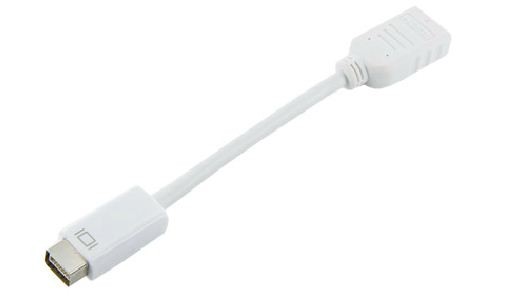 Adapter mini DVI [M] > HDMI [F], white