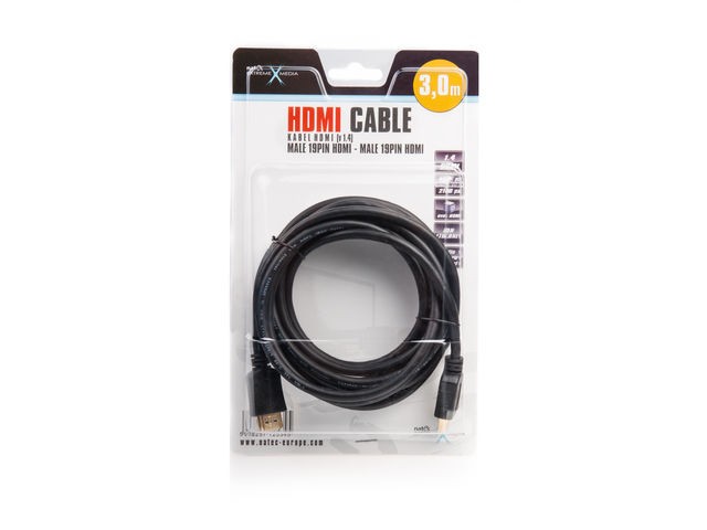 Kabel HDMI-HDMI V1.4 3M (BLISTER)