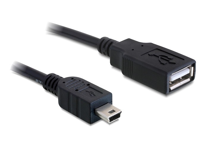 Kabel USB 2.0 Mini AM -> USB AF 50cm