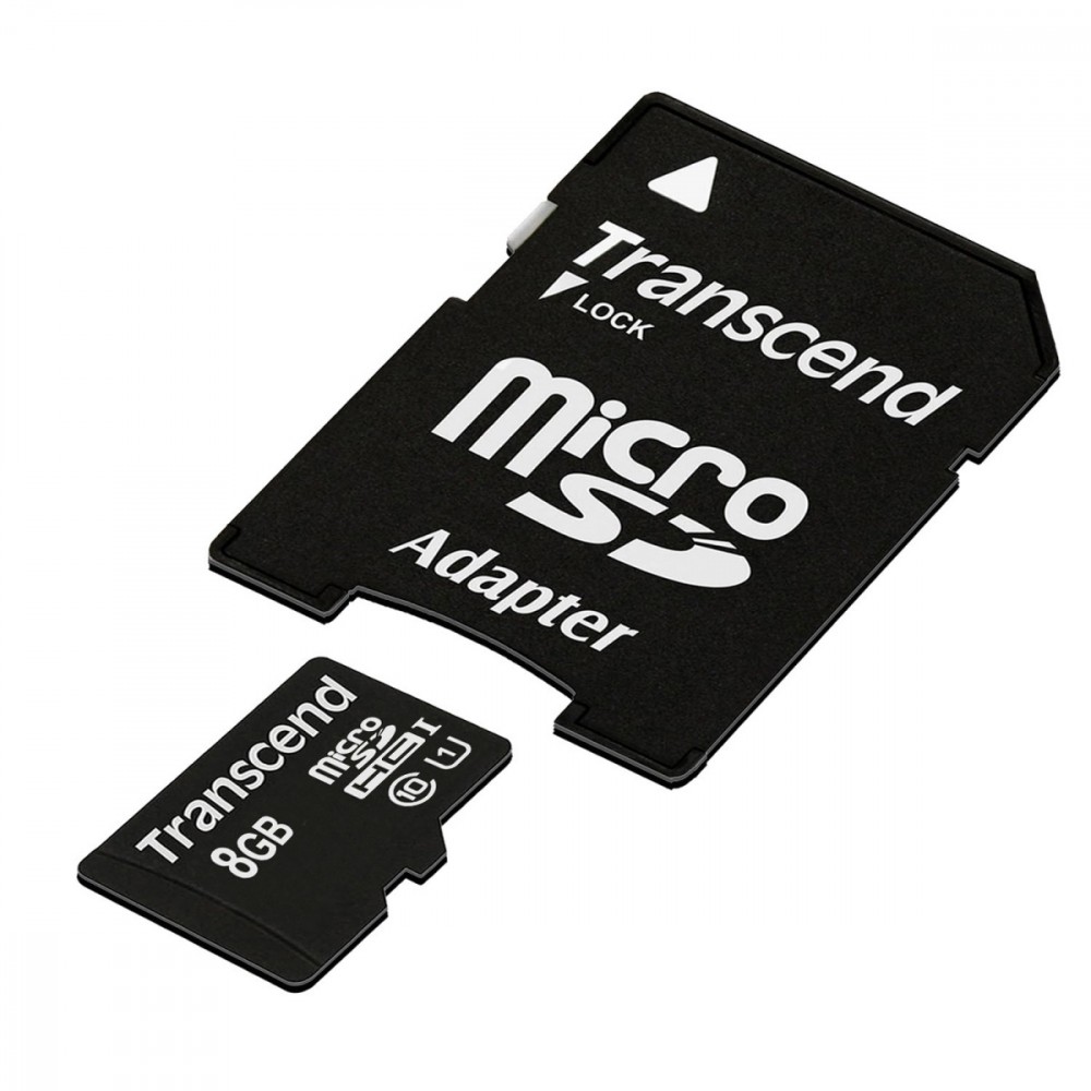 microSD 8GB CL10 UHS-1 90/25 MB/s + adapter