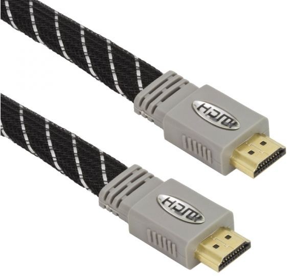HDMI-HDMI 1,8m KLASA 1.4 3D GOLD PŁASKI