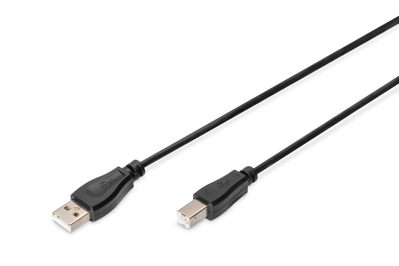 Kabel połączeniowy USB 2.0 HighSpeed Typ USB A/USB B M/M 3m Czarny