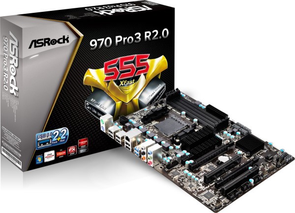 970 PRO3 R2.0 AMD3+ AMD970 4DDR3 RAID/USB3/GLAN ATX