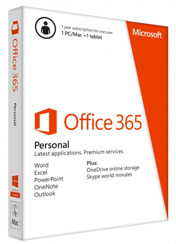 Office 365 Personal - 1 komputer PC lub Mac, 1 rok