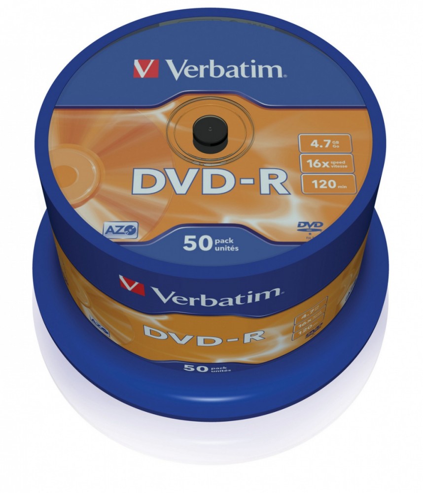 DVD-R 16x 4.7GB 50P CB 43548