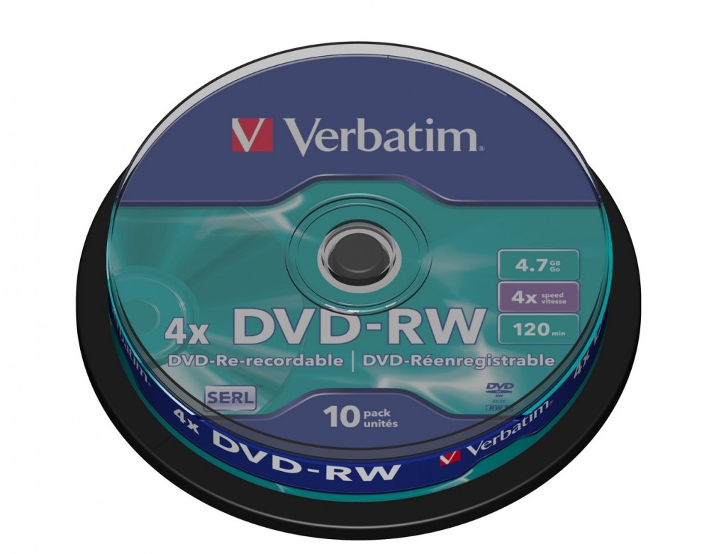 DVD-RW 4x 4.7GB 10P CB 43552