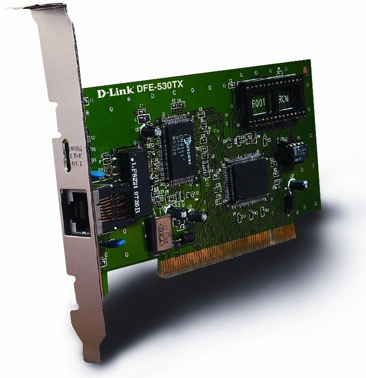 karta sieciowa FastEthernet 1xRJ45 Desktop/Server WOL PCI 32bit BOX DFE-530TX